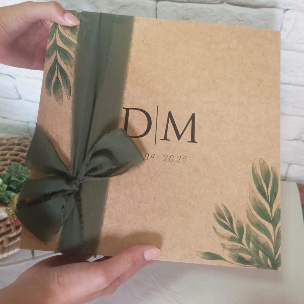 Convite para Padrinhos de Casamento | Caixa MDF 25x25x10cm