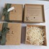 Convite para Padrinhos de Casamento Verde Oliva Minimalista