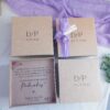 Caixa Convite de Casamento Lavanda 15x15x7cm