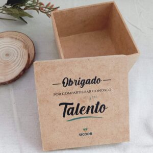 Caixa MDF Personalizada para Brindes | Caixa Talento