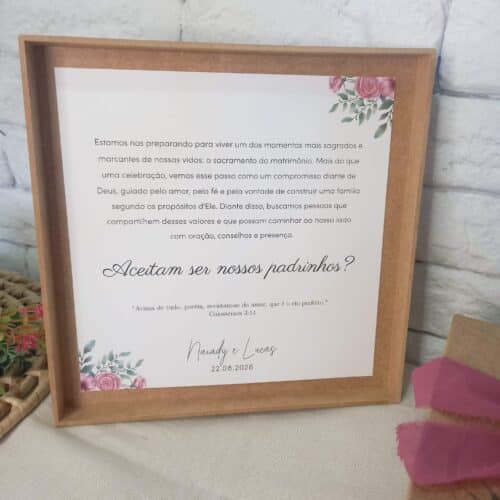 Caixa Convite Personalizada para Padrinhos - Ideal para Mini Espumante - Image 3
