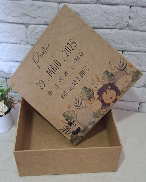 Caixa de Memórias do Bebê | Personalizada em MDF - Image 2