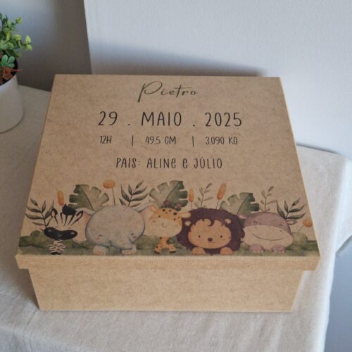 Caixa de Memórias do Bebê | Personalizada em MDF