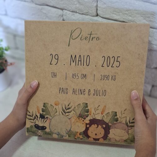 Caixa de Memórias do Bebê | Personalizada em MDF - Image 3