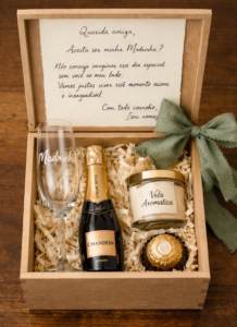 Caixa para chandon baby e taças